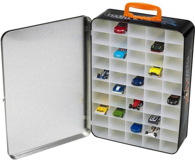 Klein Toys Hot Wheels speelgoed voertuig verzamelkoffer voor 50 auto's inclusief indeling vakken vanaf 3 jaar