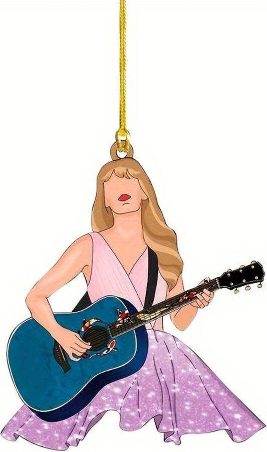 Kleine Kaartjes Taylor Swift Ornament Kerst Kerstbal ERA Swiftie Sleutelhanger