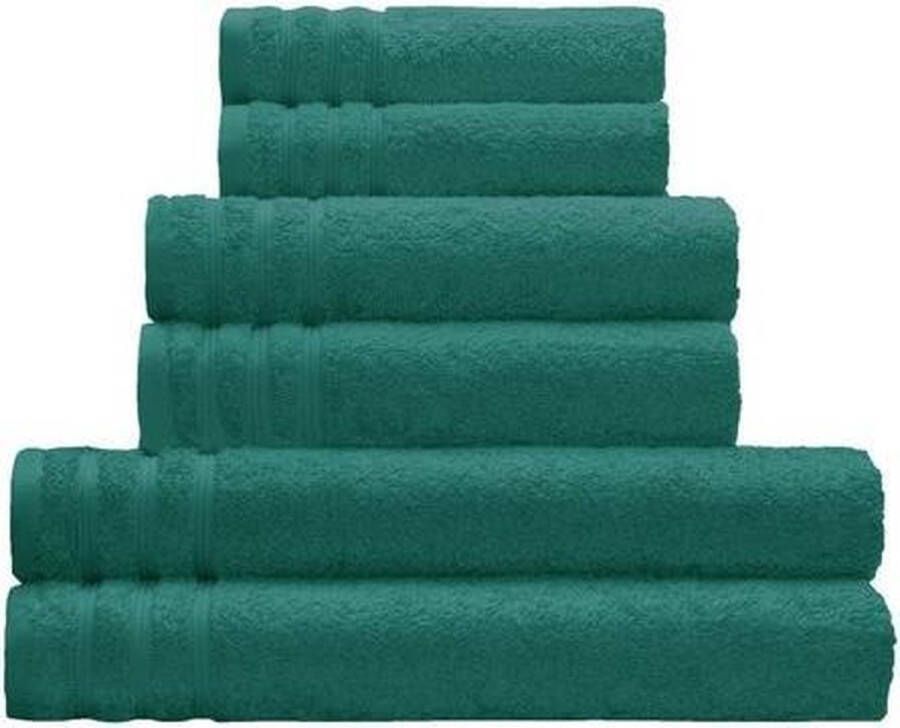 Kleine Wolke Badhanddoek Royal groen 70x140cm