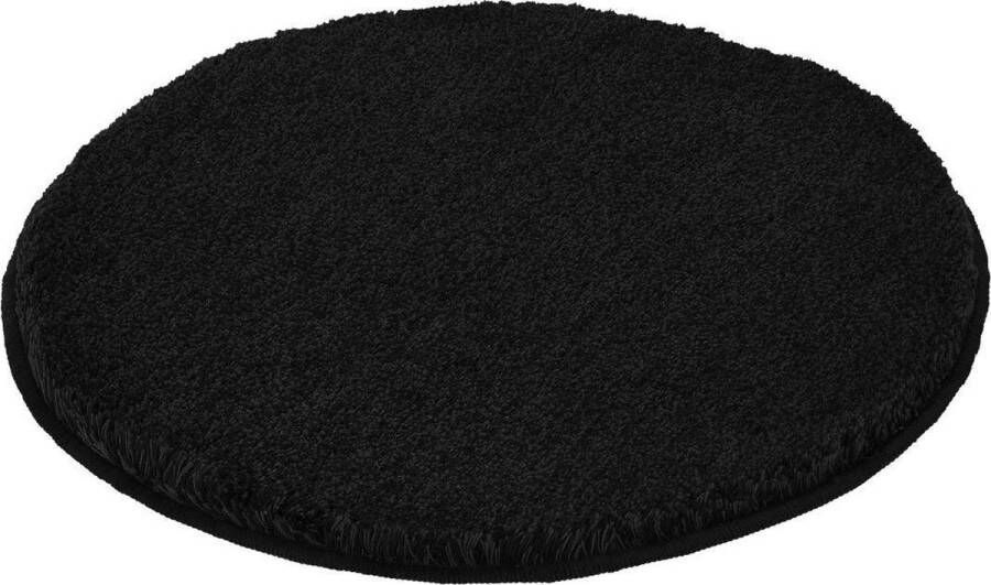 Kleine Wolke Badmat Relax zwart 60cm rond