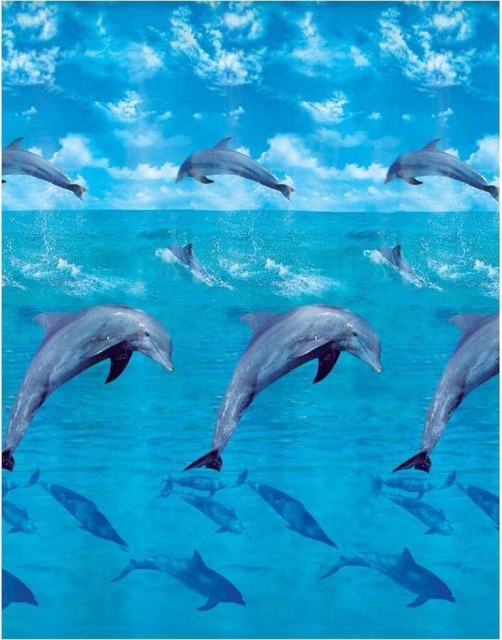 Kleine Wolke Douchegordijn Dolphin klr 180x200cm