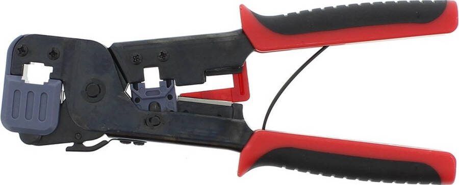 Klemko Krimptang Rj11 12&45 Connectoren Knippen Strippen Utp Ftp Rood zwart