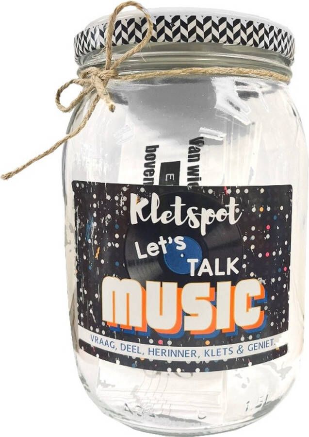 Kletspot Let's Talk Music Gespreksstarter Muziekliefhebbers
