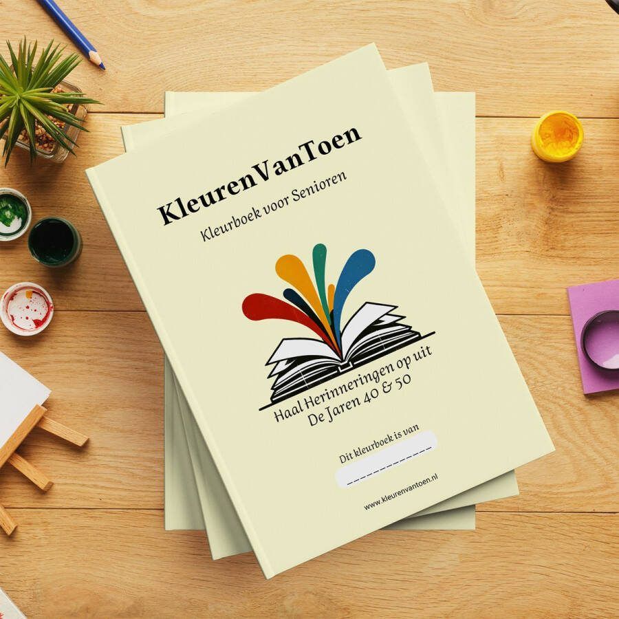 KleurenVanToen De Jaren 40 & 50 Kleurboek voor Ouderen met Dementie