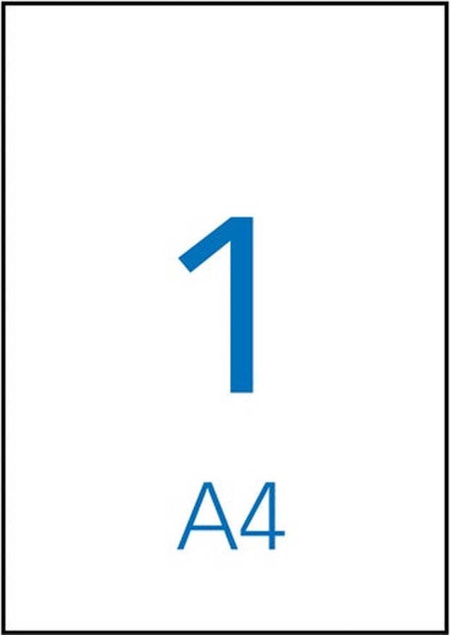 KlikA Apli laser A4 etiketten 210x297mm 100
