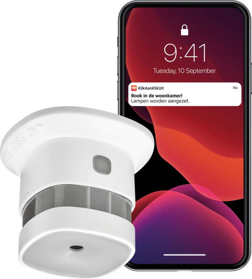 KLIK AAN_KLIK UIT Klikaanklikuit Draadloze Rookdetector Zsdr-850 Batterijduur 3 Jaar