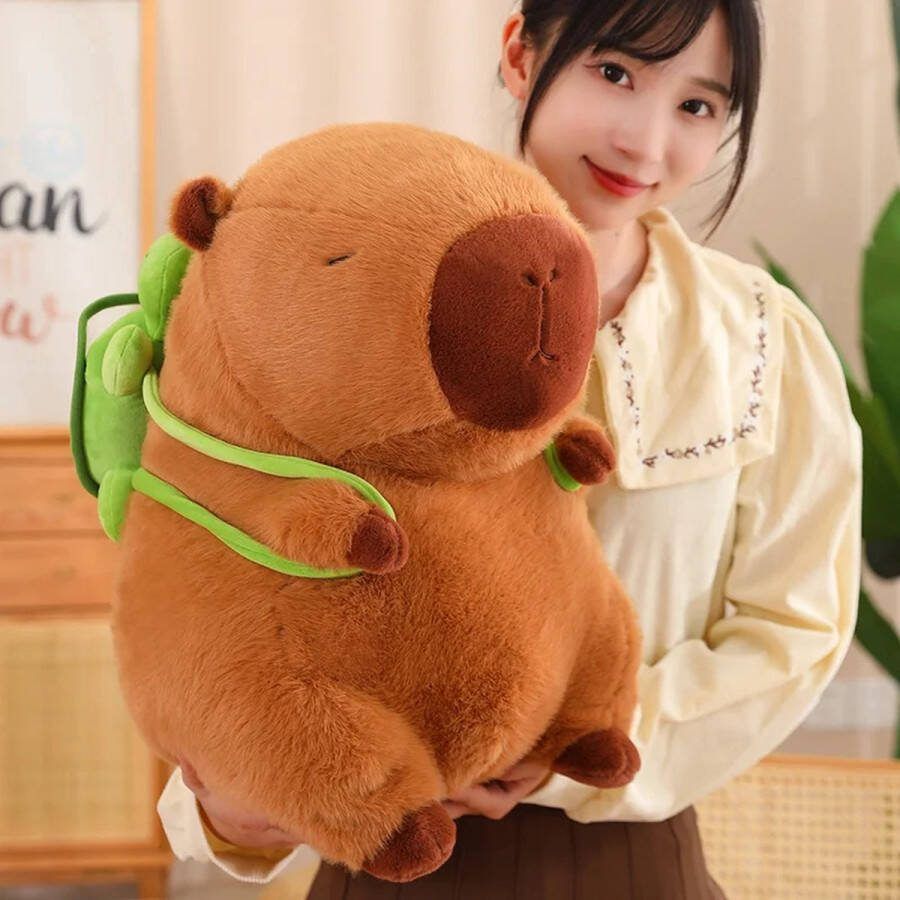 Klikkopers Capybara Knuffel 55CM Capibara Knuffel Kawaii Knuffel Kawaii Kussen Jumbo XXL Grote Knuffel