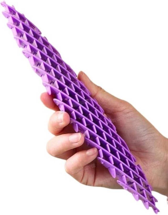 Klikkopers Fidget Worm Morf Worm Morph Worm Fidget toys Anti Stress Speelgoed ADHD Speelgoed Autisme Speelgoed Paars