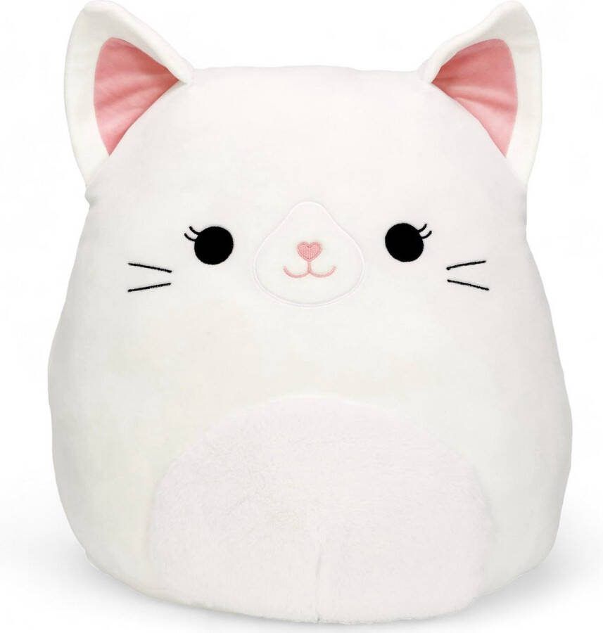Klikkopers Kawaii knuffel 30CM Knuffel Kat Wit Squishy Kawaii Kussen Squishy Squish Knuffel Witte Kat Knuffel