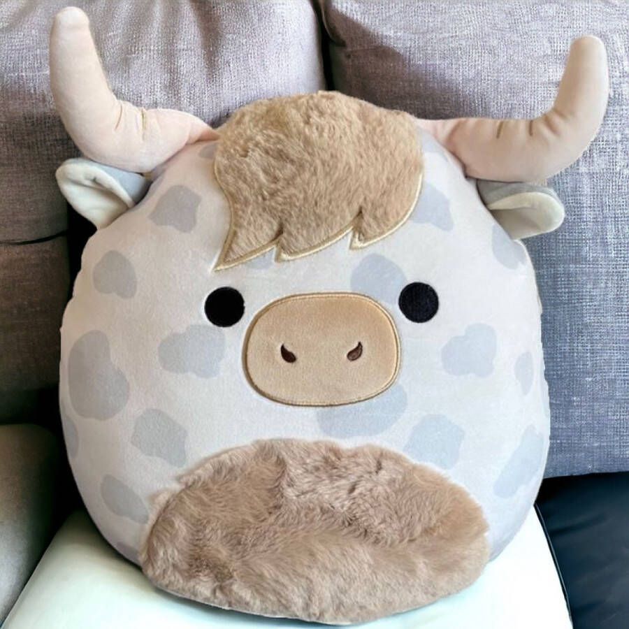 Klikkopers Kawaii knuffel Squish Knuffel 30 cm Stier Squishy Kawaii Kussen Stier Knuffel