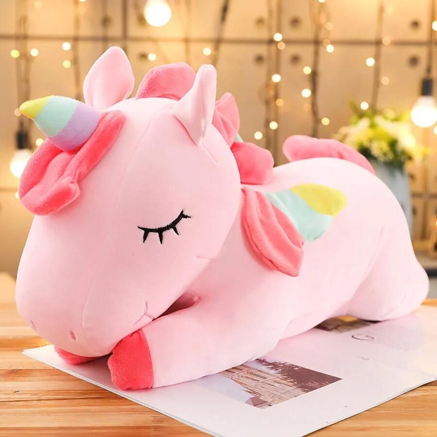 Klikkopers Knuffel Eenhoorn 30CM Squish Knuffel Kawaii Kussen Eenhoren Knuffel Unicorn Knuffel Kawaii knuffel Roze