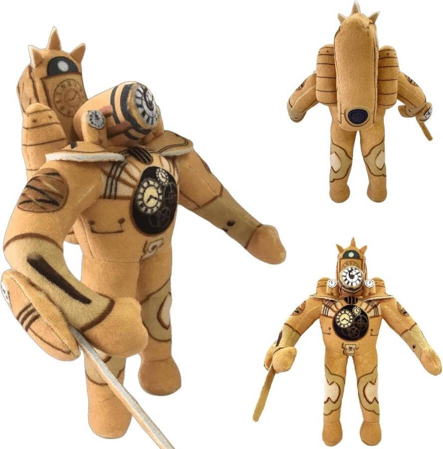 Klikkopers Skibidi Toilet Knuffels Titan Clockman Knuffel Skibidi Toilet Speelgoed Skibidi Toilet Plush 25 cm