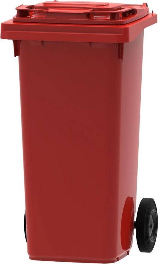 Kliko Kunststof Afval Rolcontainer Mini container 120 liter Rood