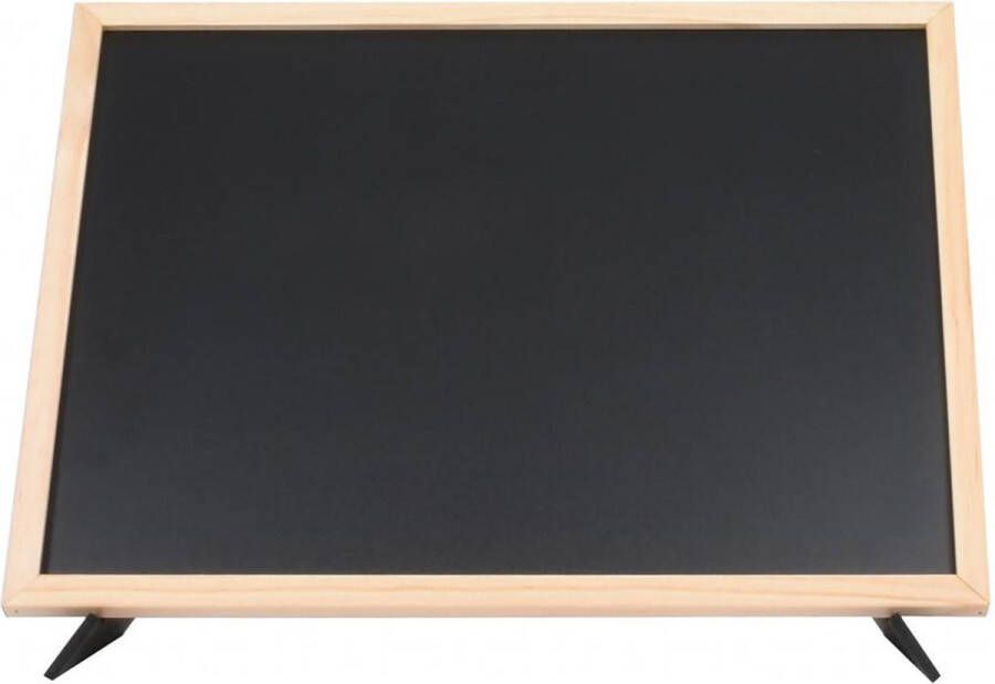 KLS Tafel schoolbord zwart 30x40 cm met standaard