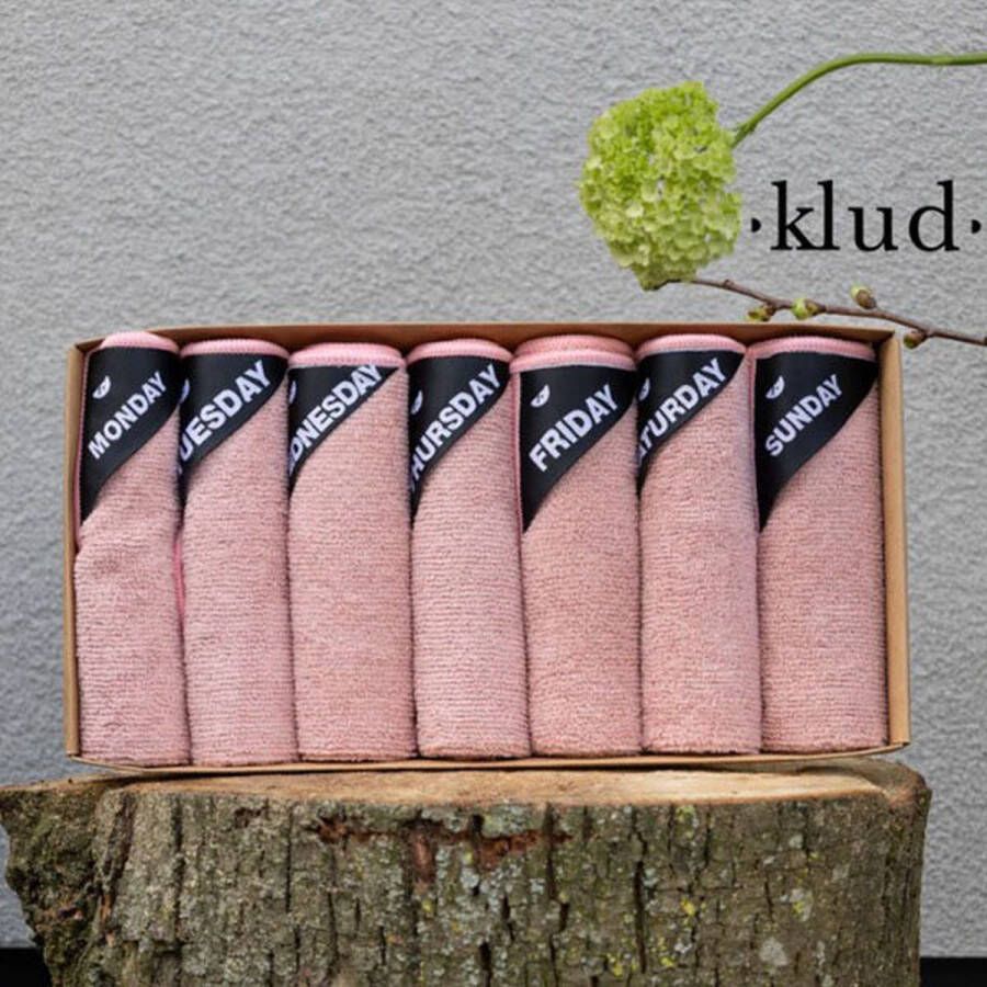 Klud Microvezel Vaatdoekjes Set van 7 Roze (zonder cadeauverpakking)