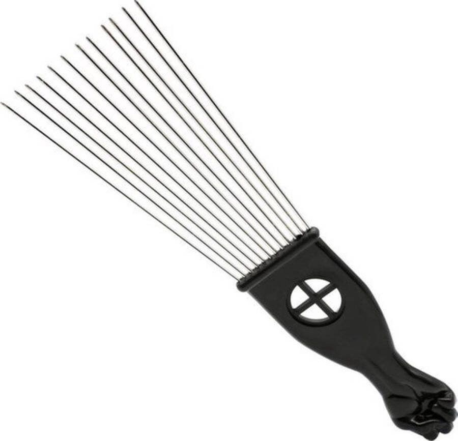Knaak Afro Kam Afro Comb Afro Pick Styling Pik Afro Comb Zwart