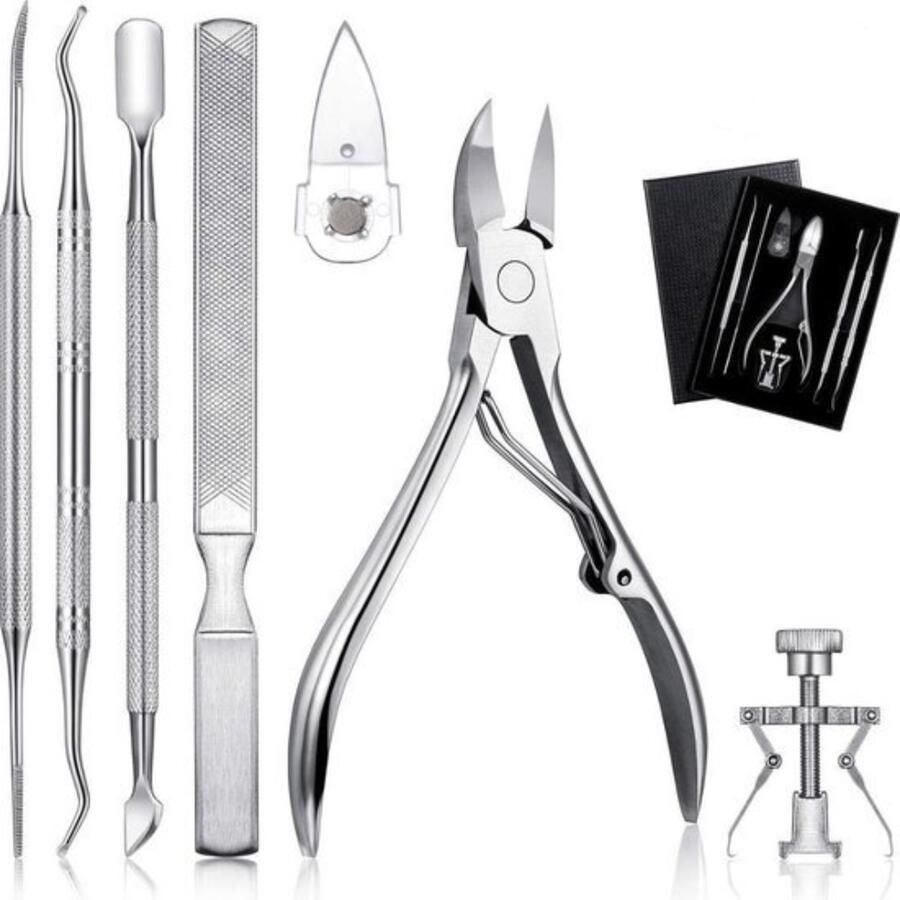 Knaak Pedicure Set 7-Delig Nagelverzorging Starterset Ingegroeide Teennagel Nagelknipper