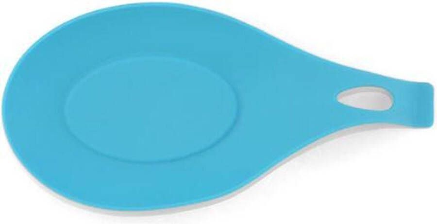 Knaak Lepel mat Tool Houder Keuken Accessoires Hittebestendig Silicone Pad Blauw 1 Stuk