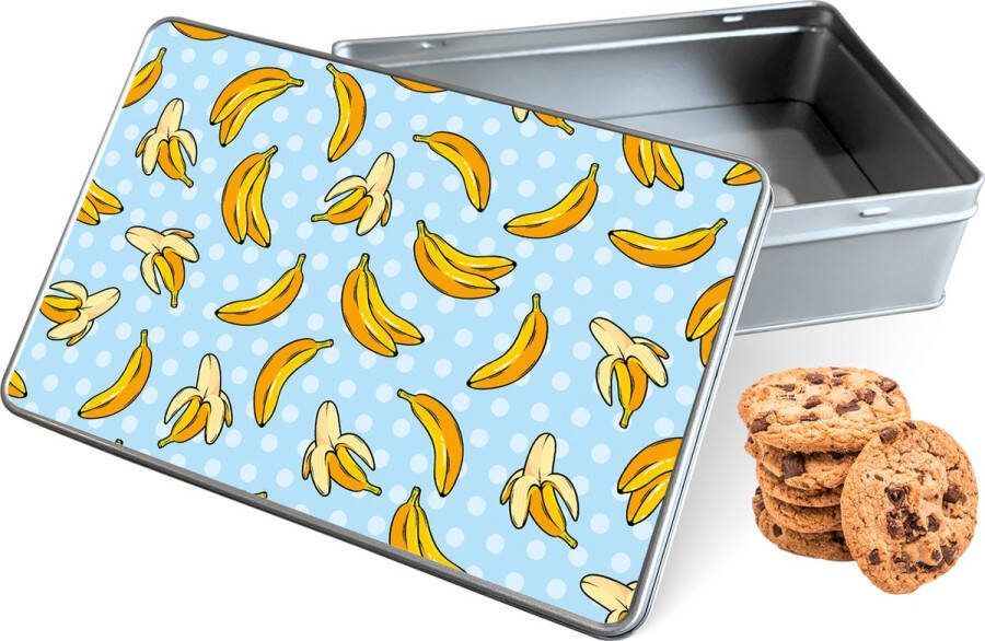 Knaldeals.com Koektrommel Banana Rechthoek Bewaarblik 20x13x5 cm