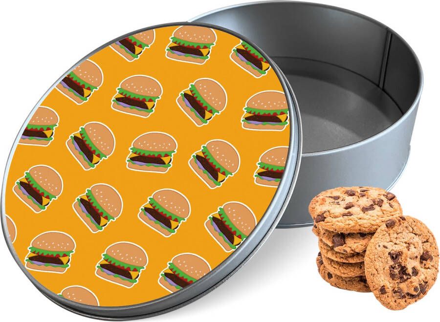 Knaldeals.com Koektrommel Burgers Rond Bewaarblik 15x15x5 cm