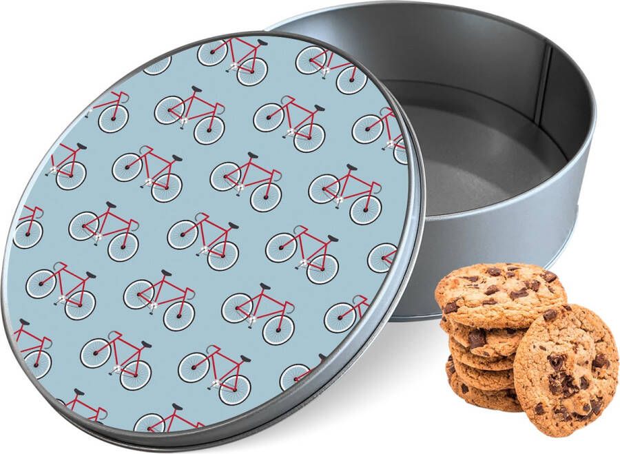 Knaldeals.com Koektrommel Fietsen Rond Bewaarblik 15x15x5 cm