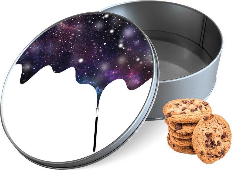 Knaldeals.com Koektrommel Galaxy Toverstaf Rond Bewaarblik 15x15x5 cm