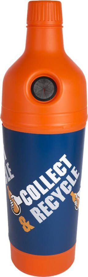 Knapzak Kunststof afvalbak PETman 210 liter oranje Inzamelen van statiegeld flesjes en blikjes Zonder wikkel