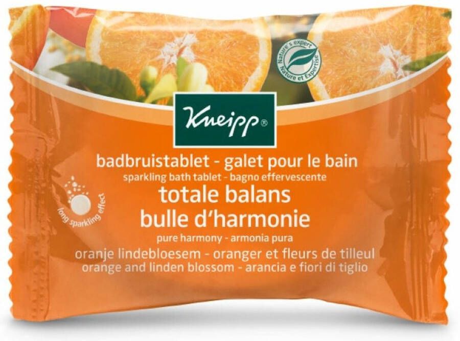 Kneipp 12x Badbruistablet Oranje Lindebloesem 80 gr