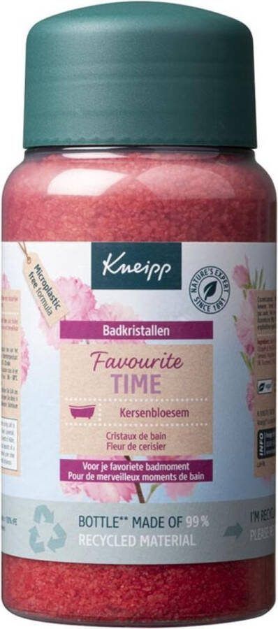 Kneipp 6x Badkristallen Favourite Time (Cherry Blossom) 600 gr