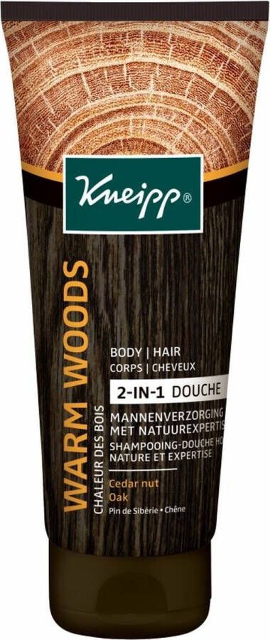 Kneipp 6x Men 2-in-1 Douche Shampoo Warm Woods 200 ml