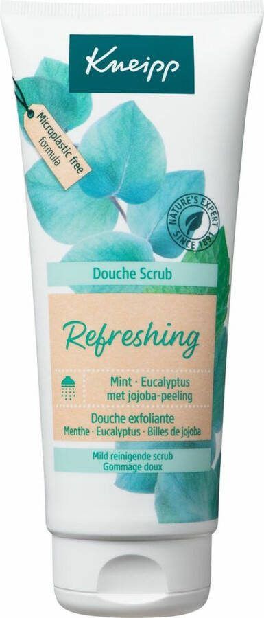 Kneipp 6x Douche Scrub Refreshing Mint en Eucalyptus 200 ml