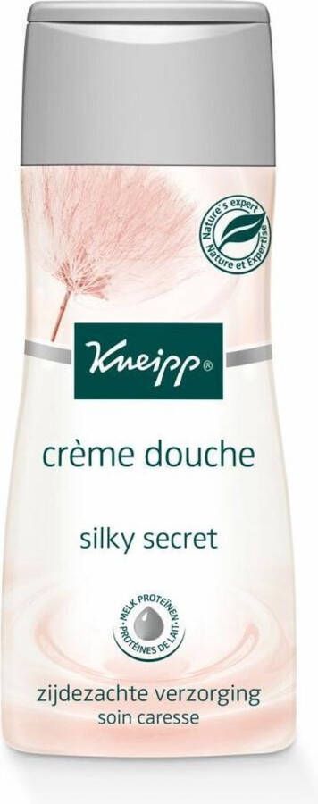 Kneipp Crème Douchegel Silky Secret Zijdezacht gevoel Grootverpakking Voordeelverpakking Zeepvrij 6 x 200 ml