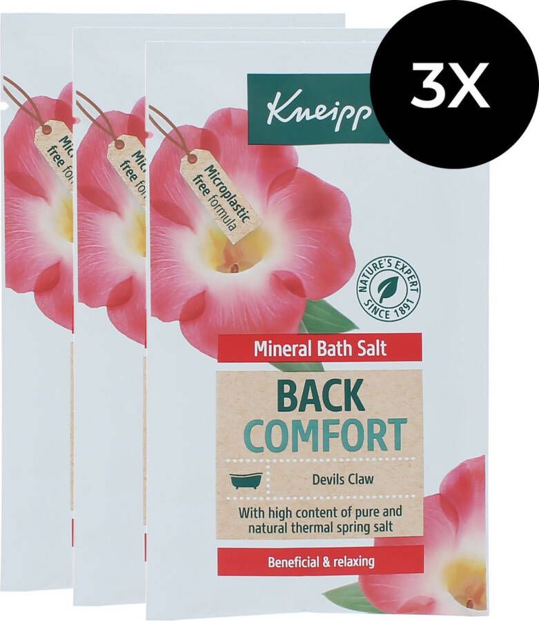 Kneipp Back Comfort Bath Salt 3 x 60 g