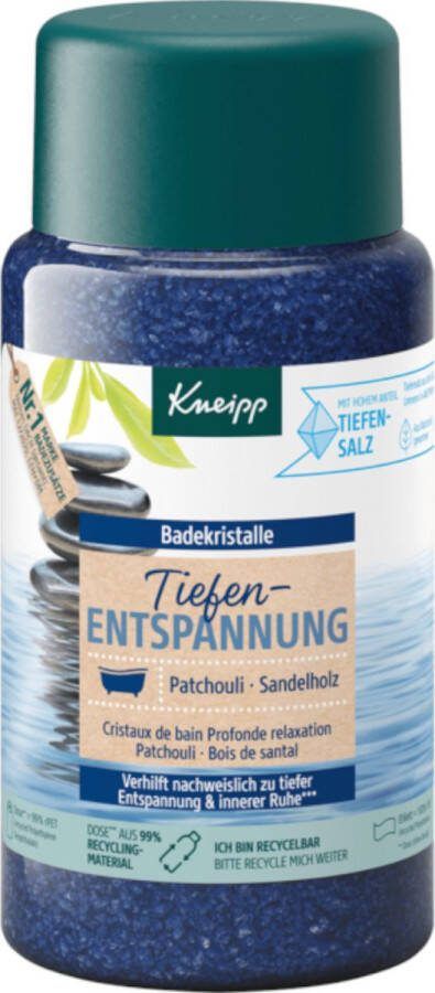 Kneipp badkristallen Tiefen entspannung Patchouli Sandelhout 720 gram Badzout Diepe Ontspanning