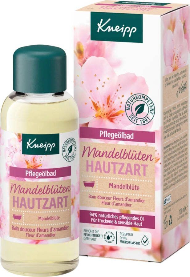 Kneipp badolie 100ml amandelbloesem gevoelige huid