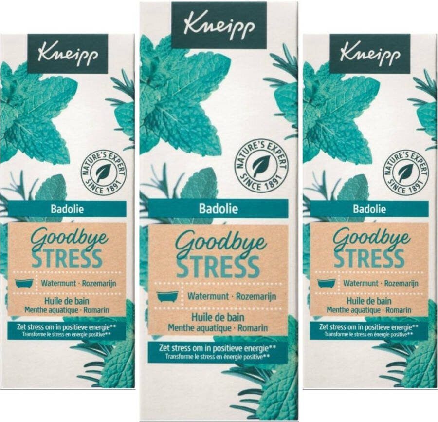 Kneipp Badolie Goodbye Stress Watermunt & Rozemarijn Voordeelbundel 3 x 100 ml