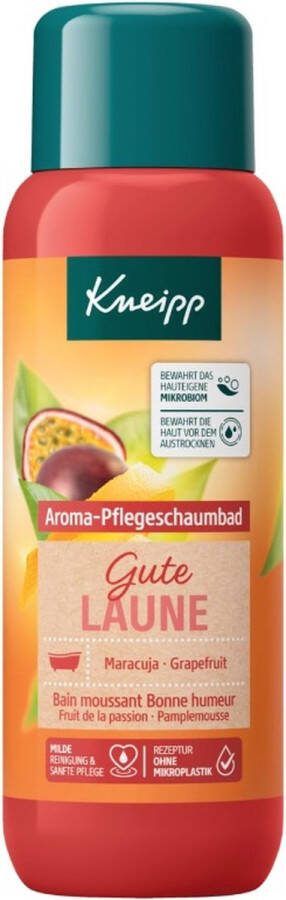 Kneipp Badschuim Gute Laune Passievrucht & Grapefruit 400 ml Maracuja & Grapefruit Verzorgend Schuimbad