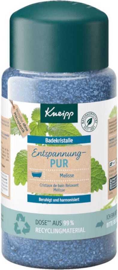 Kneipp Badkristallen Citroenmelisse-extract 600 g Pure ontspanning