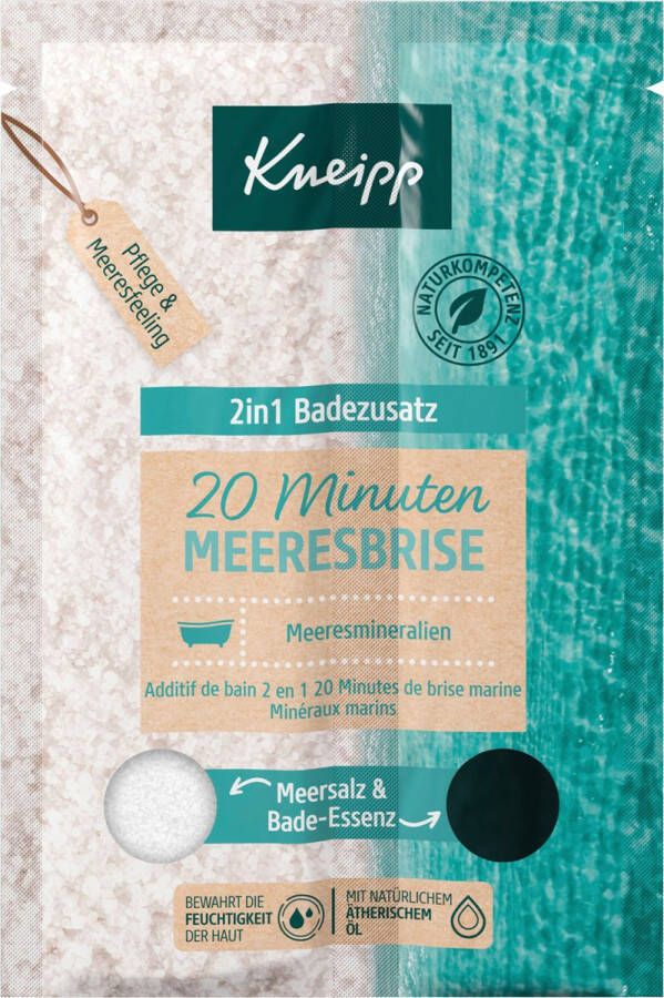 Kneipp Badzout zeebries 2in1 (40 g + 10 ml) 1 st