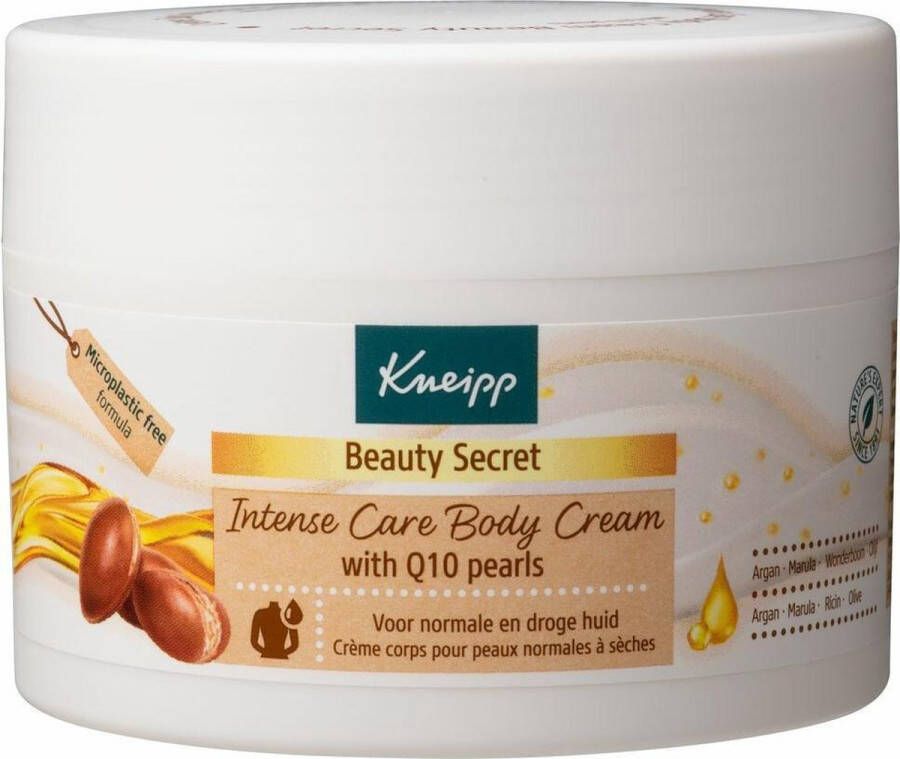 Kneipp Beauty Secret Body crème Met Q10 parels Verzorgt intensief Speciaal voor de droge huid Vegan 1 st 200 ml