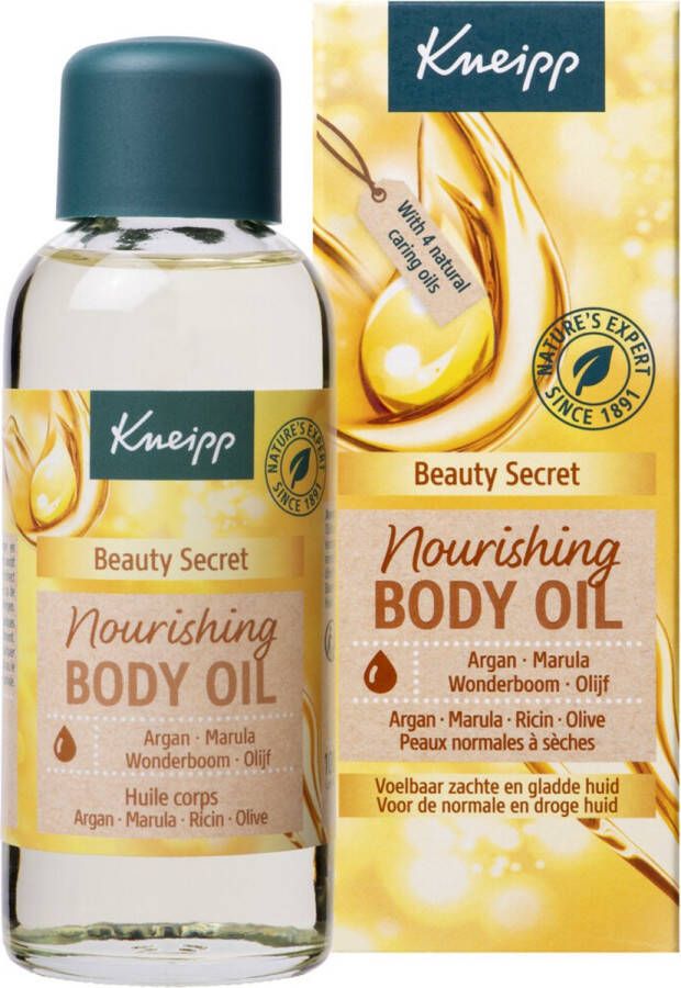 Kneipp Beauty Secret Huidolie Trekt snel in Droge en gevoelige huid Vegan 1 st 100 ml