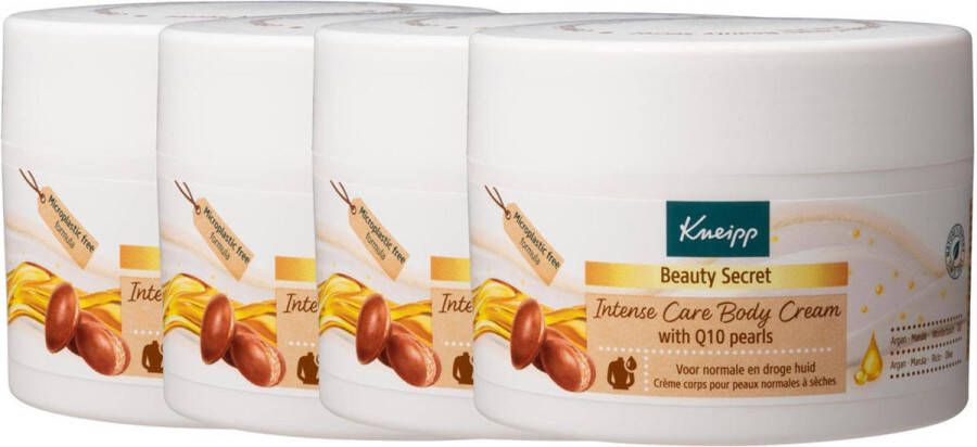 Kneipp Body crème Beauty Secret pearls 4 x 200 ml voordeelverpakking