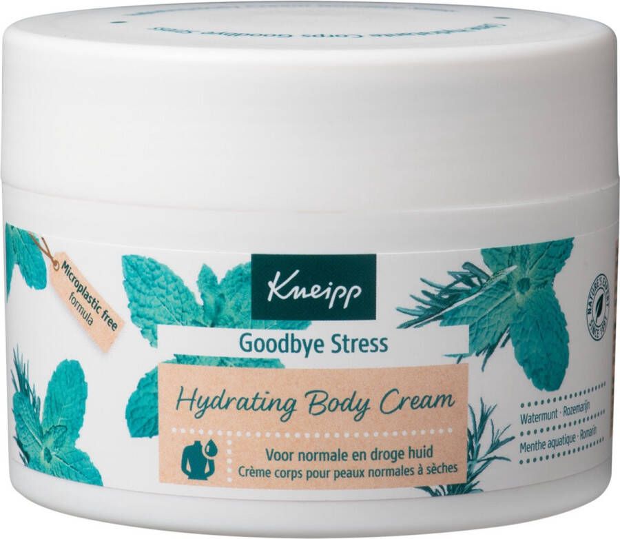 Kneipp Goodbye Stress Body crème Watermunt en Rozemarijn Ontspannend Voor de normale en droge huid Vegan 1 st 200 ml