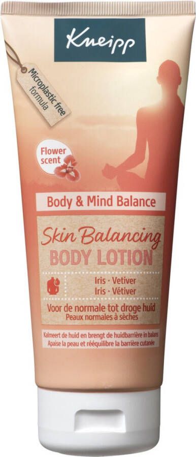 Kneipp Body & Mind Balance Body lotion Iris en vetiver Voor meer balans Trekt snel in Vegan 1 st 200 ml