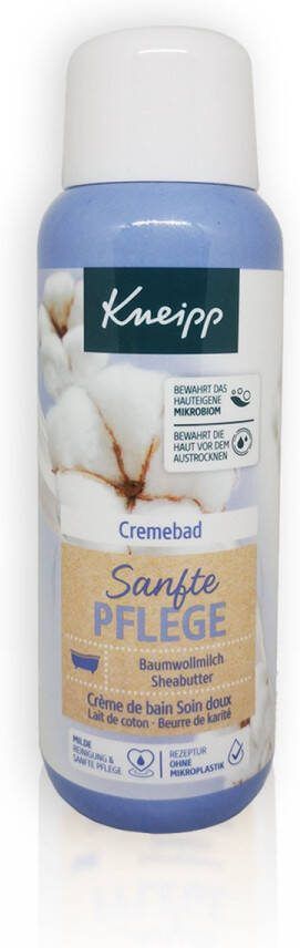 Kneipp Crèmebad Sanfte Pflege – 400 ml – Katoenmelk & Sheabutter –