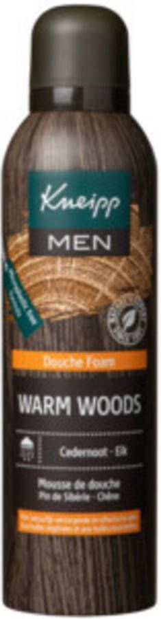 Kneipp Men Warm Woods Douche Foam Douche schuim Warme houtachtige geur Vegan 200 ml