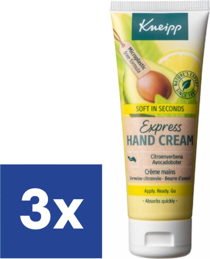 Kneipp Express Handcrème 3 x 75 ml