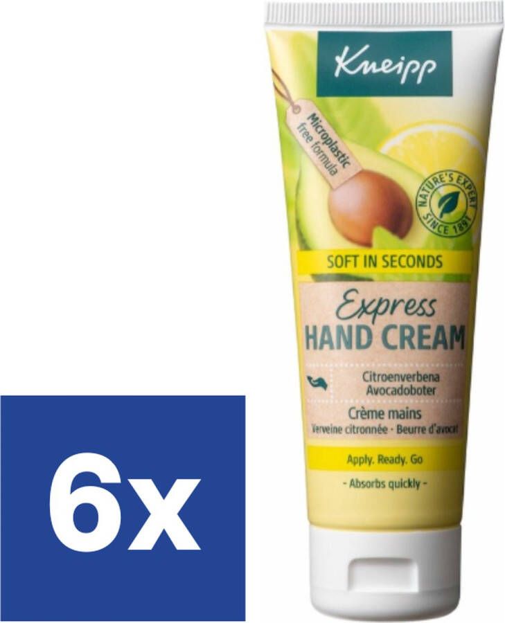 Kneipp Express Handcrème 6 x 75 ml