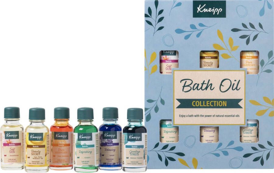 Kneipp Geschenkset Badolie Cadeauverpakking Giftset Vegan Inhoud 6 x 20 ml