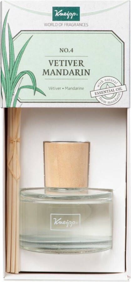Kneipp Be Happy Geurstokjes Vetiver Mandarin Home Fragrances Scented sticks Voor een verfrissend aroma in je interieur 50 ml